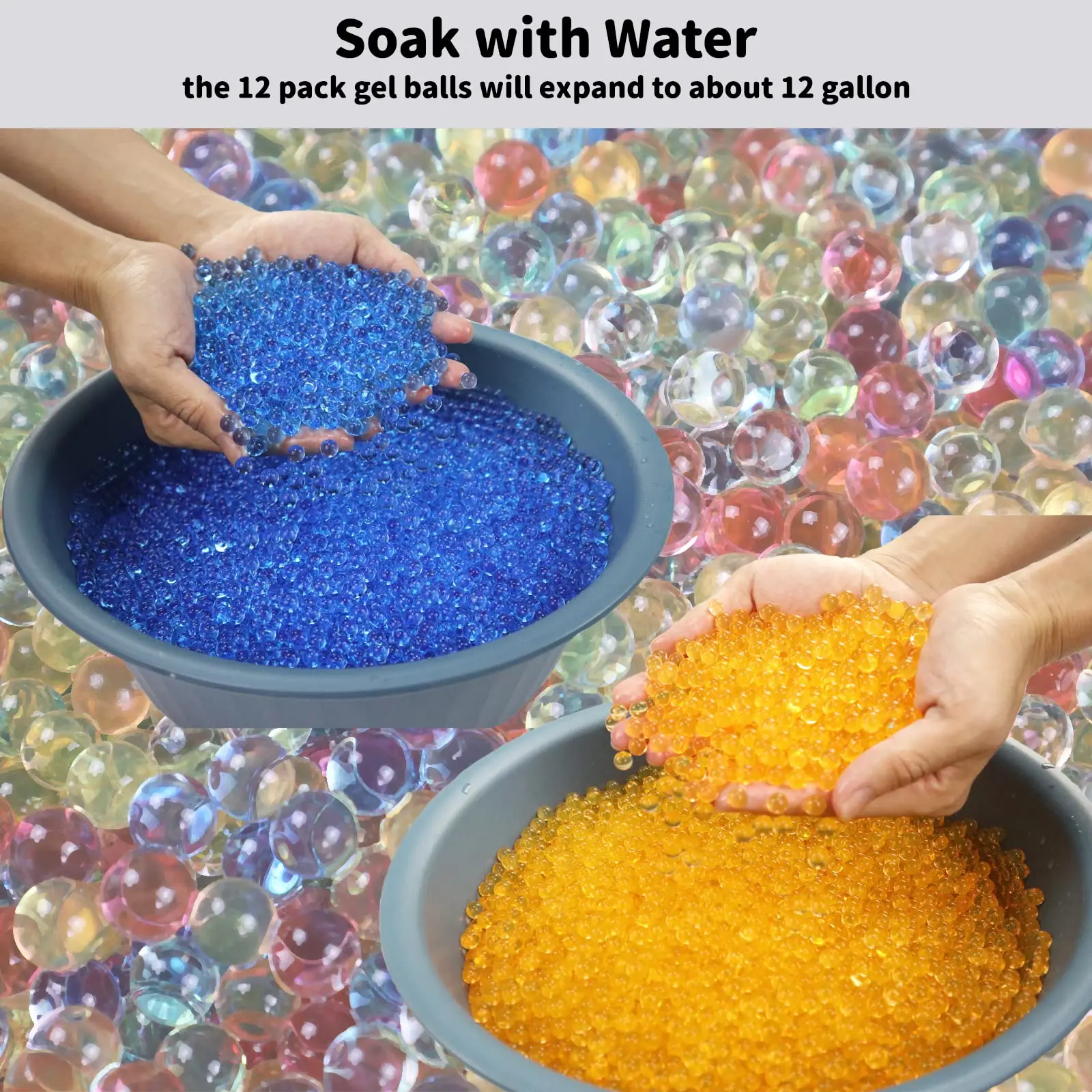 Beads Guns Water Ice Pack Orase Gun Blaster Bullets Ball 7.5mm Glow In