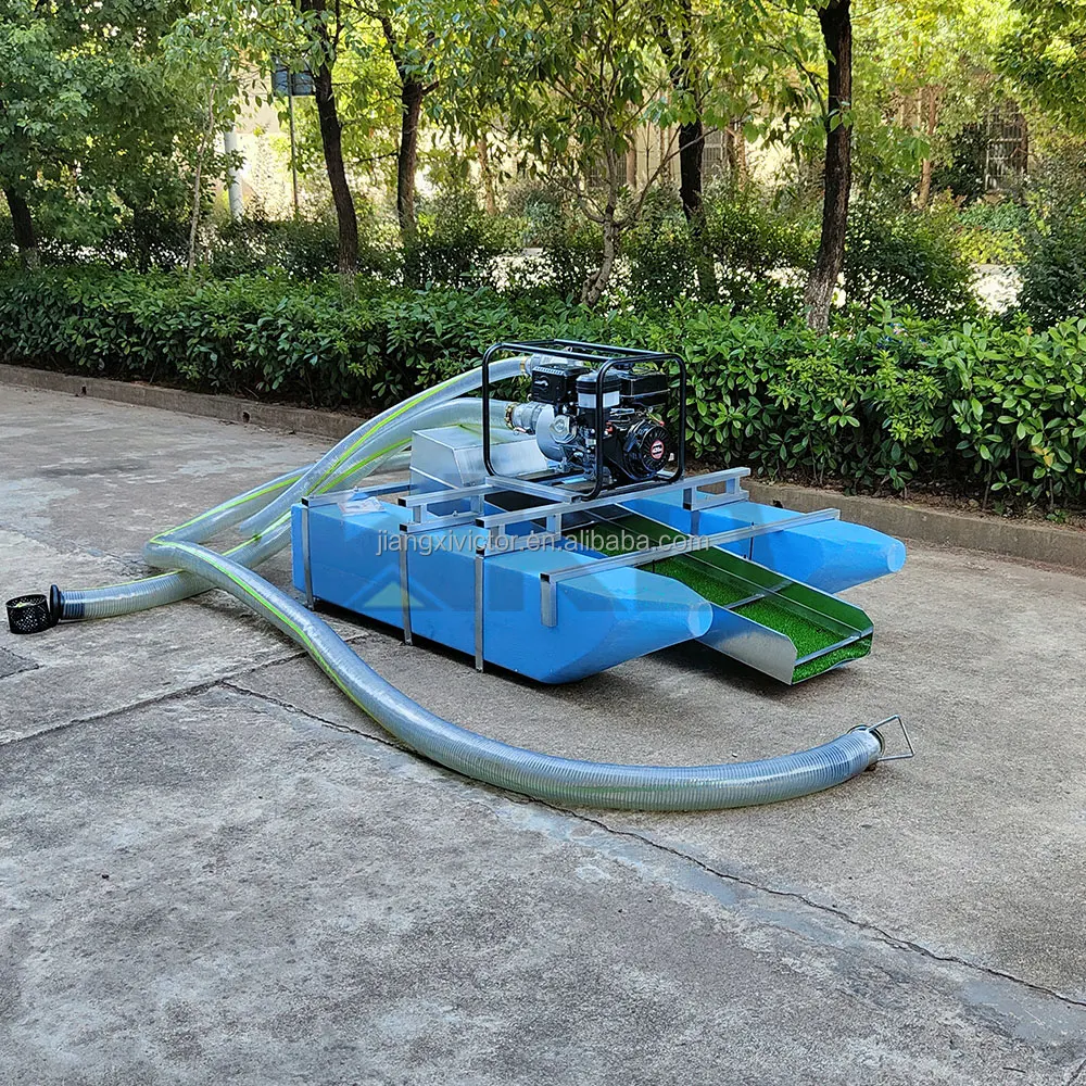 Mini Dredger Gold & Diamond Mining Dredge Boat Gasoline Gold Dredging Ship 2.5/3/4/6'' River Sand Gold Separator