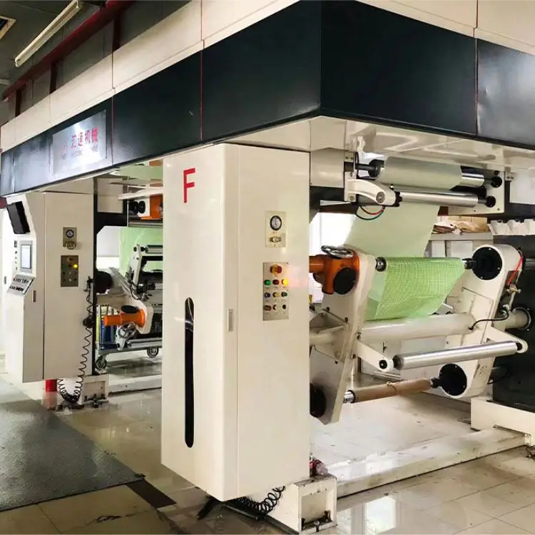 Automatic Colour Roto Gravure Printing Machine Price Paper Intaglio Press Printing Machine Single Rotogravure Printers