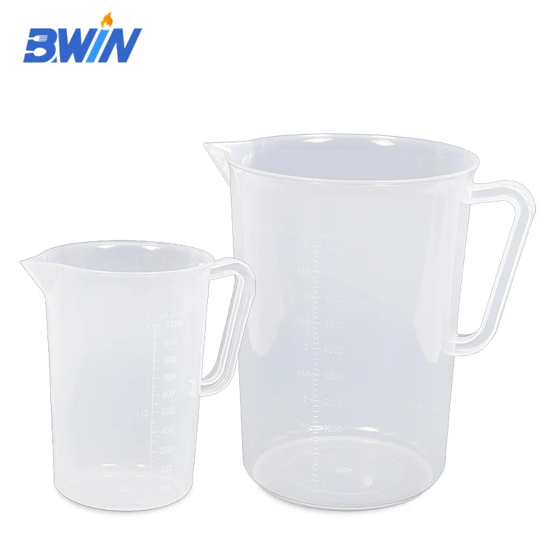 Stackable Dishwasher-Safe Unbreakable Plastic Measuring Cups 500ml Food-Grade Jugs for Great Oil Vinegar Flour and More