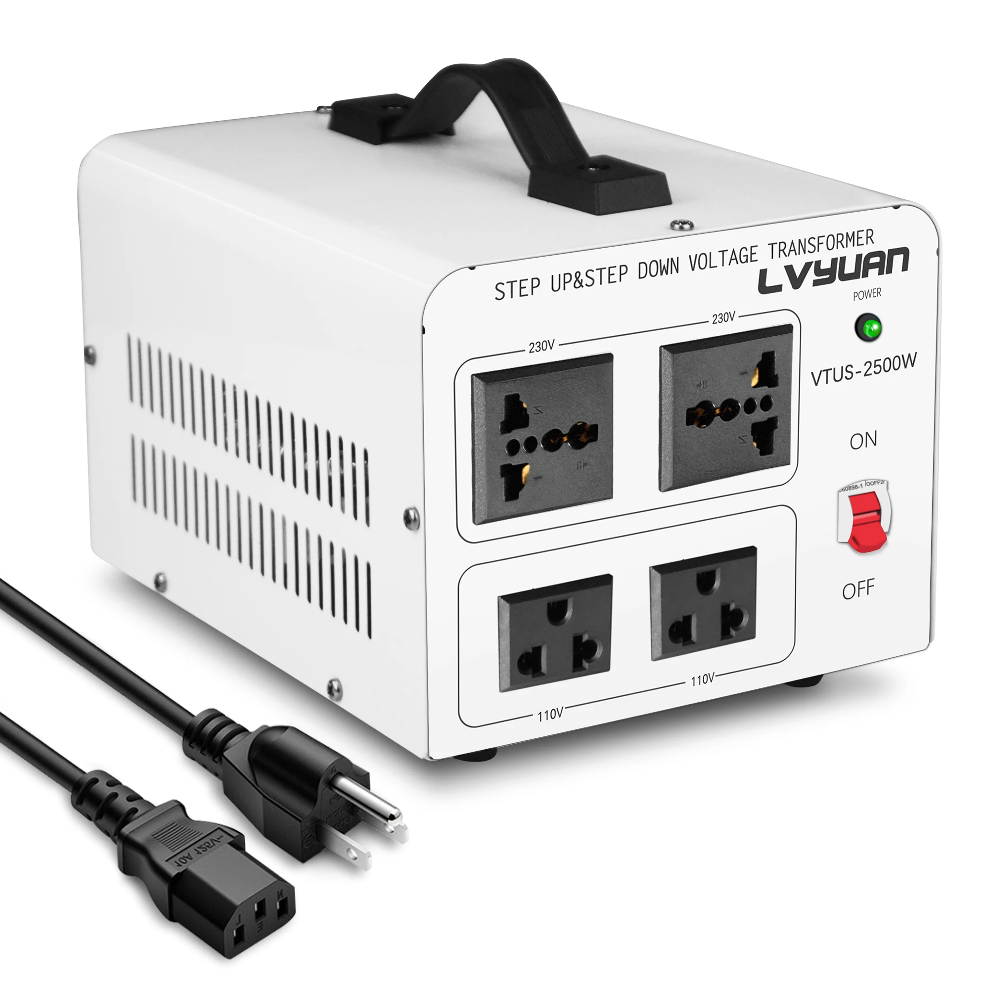 230Vから110Vへのコンバーター、2000W電圧レギュレーター、降圧AC