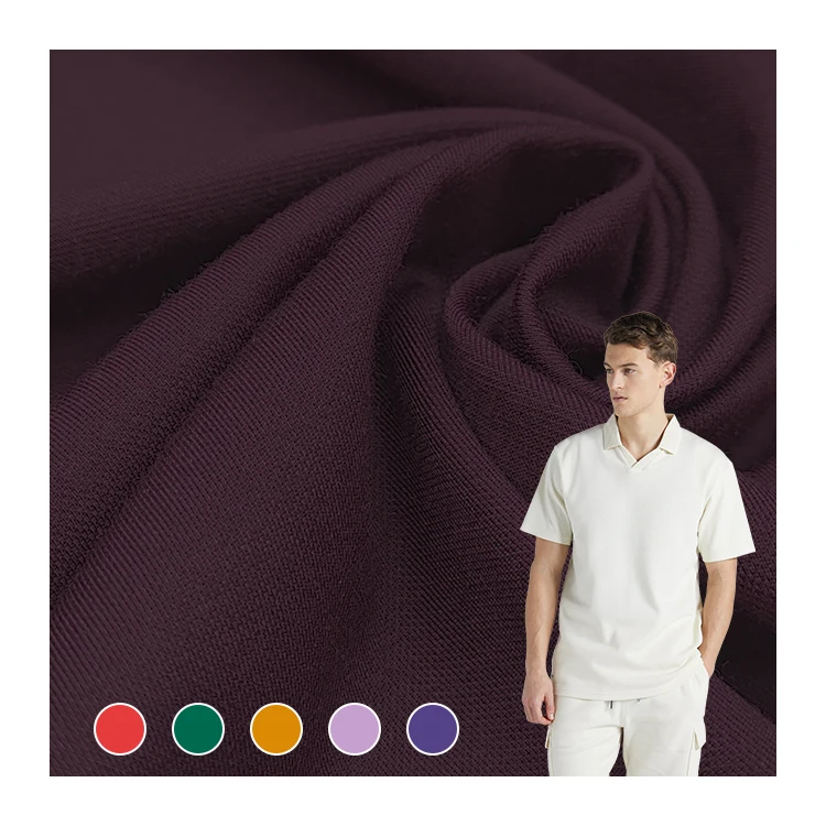 High Quality Knitted Pique Fabric Rayon Nylon Material Tencil Roma Fabric for Short Pants 220GSM