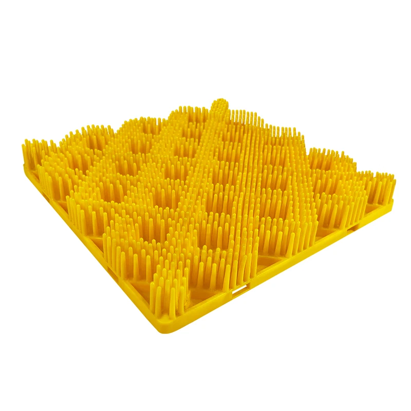 Artificial Colorful Interlocking Indoor Skiing Needle Mushroom Ski Tubby Slide Slope Carpet Mat for Dry Ski Slope Floor Tiles