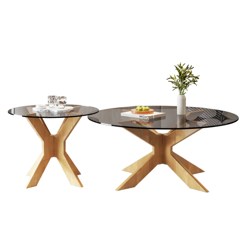 Cheap Tea Coffee Table New Design Luxury Modern Small Glass Tea Side Table Wooden Coffee Tables for Living Room
