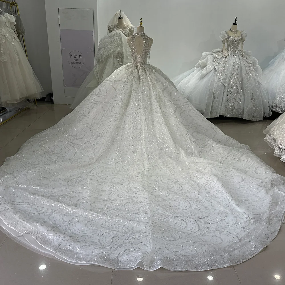 Shop Our Vintage High Neck Ball Gown Wedding Dress XS043