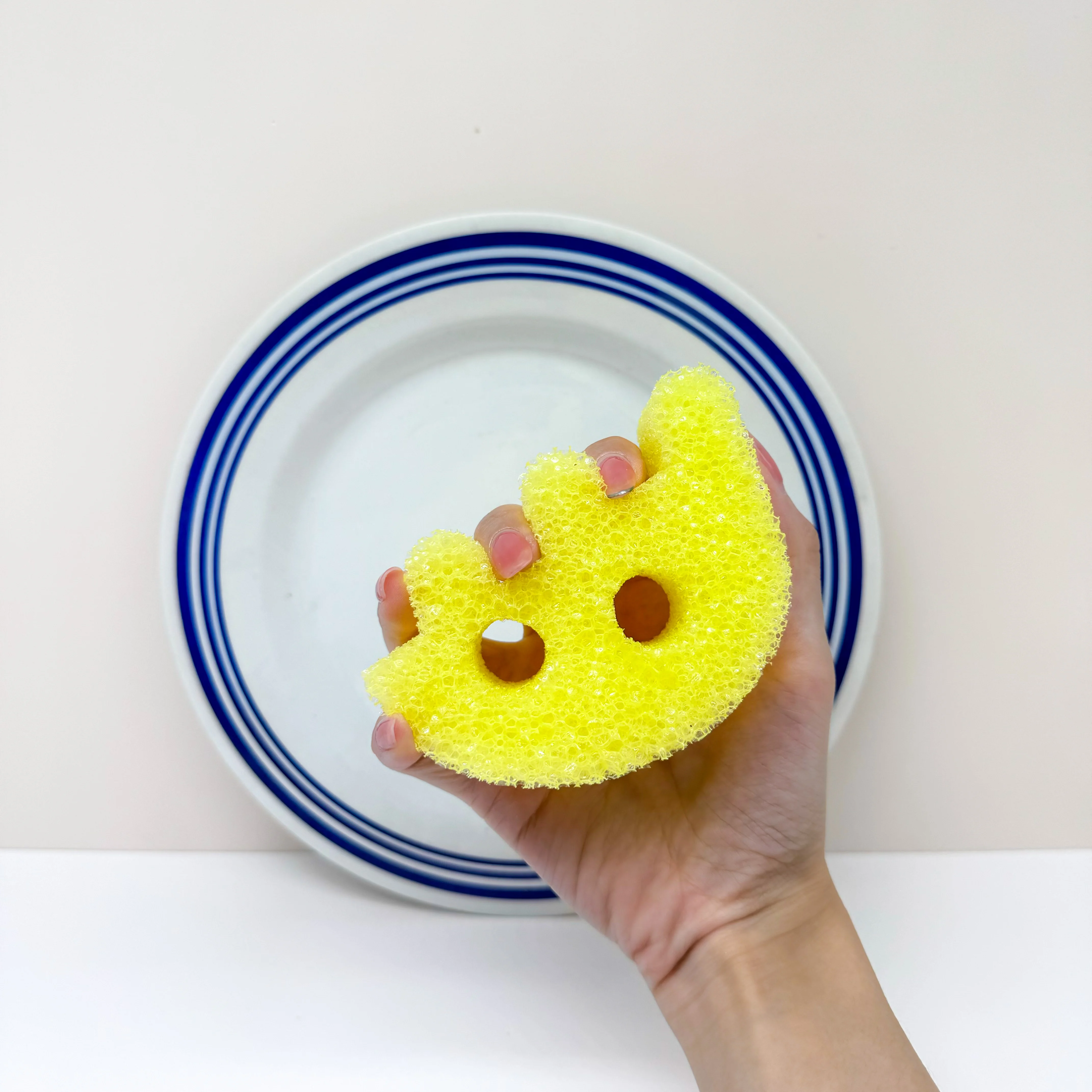 Multi-Use Soft Scrub Sponges Scratch-Free & Deep Cleaning in Warm Water Firm in Cold Dishwasher Safe