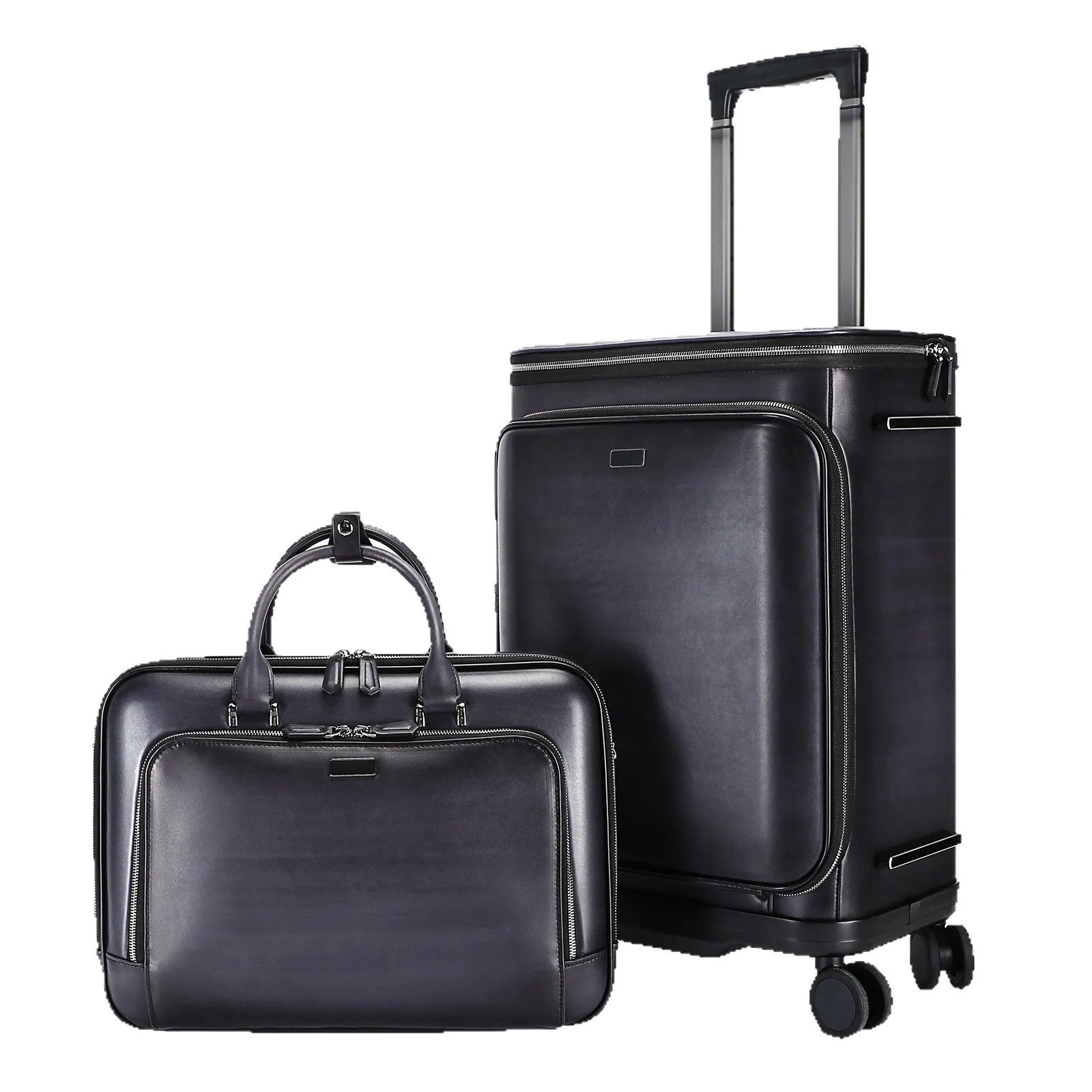 2025 Men's Genuine Leather Luggage Luxury Durability