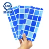 Revêtement de piscine mosaïque bleue