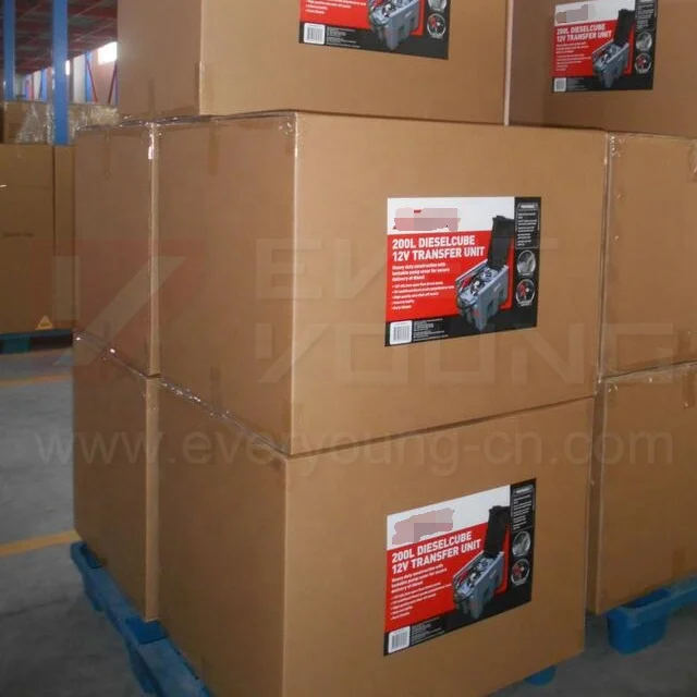 Plastic Diesel Fuel Tank 200L with 12V Electric Pump - Portable