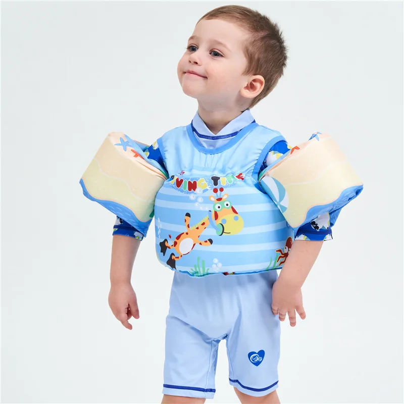 Foldable Swim Training Aids Toddler Swim Vest with Arm Wings