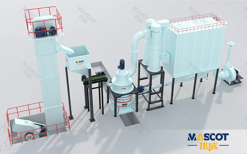 HGM micro-powder grinding line at a customer site in Jakarta