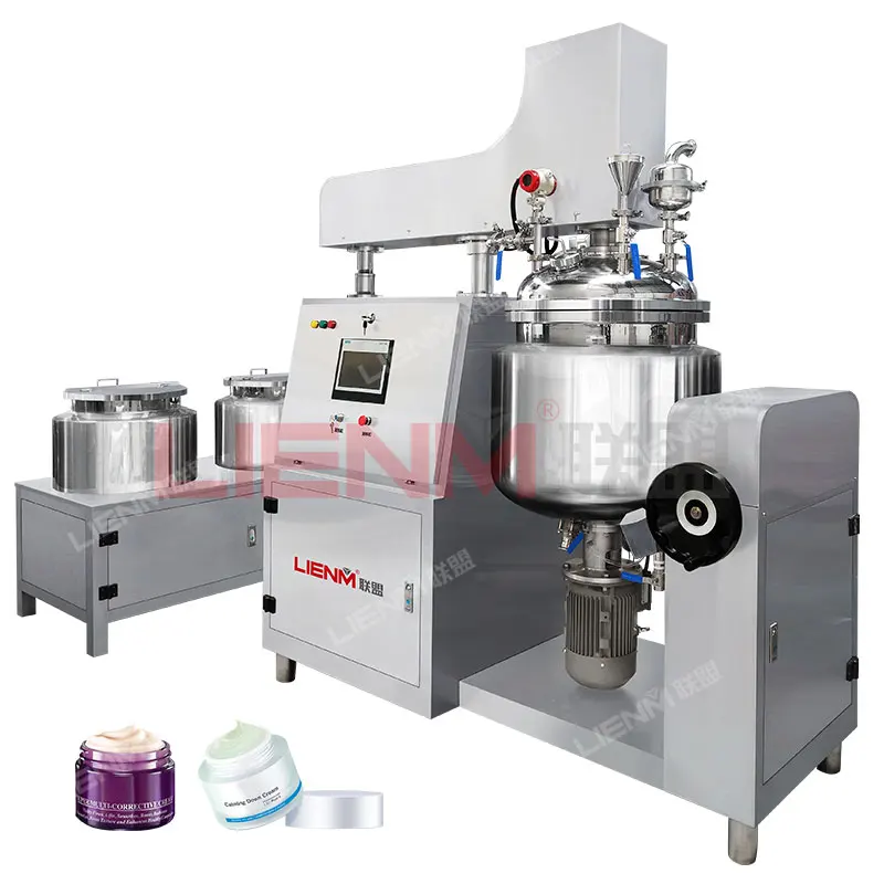 High Quality Vacuum Homogenizing Emulsifier Machine 100L 500L 1000L Cosmetic Cream Homogenizer Mixer Emulsifier