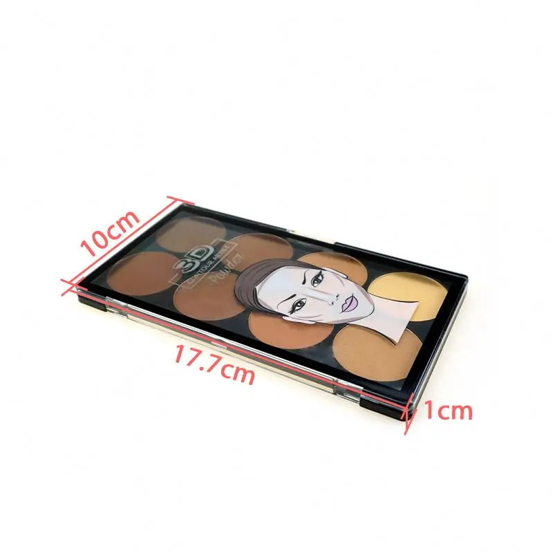 Мерцающий хайлайтер компактный макияж для лица Контурная пудра палитра