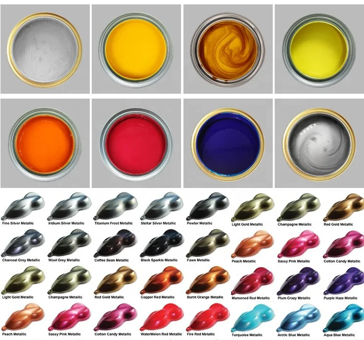 Good Price 2K Car Paint Manufacturer Quick Cure Free Sample Auto Paint Refinish Car Coat Pintura Automotive Paint Colors
