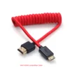 Cable HDMI macho a mini HDMI con resorte de nylon - Rojo