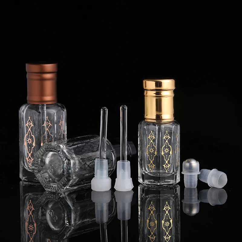 CJ-12ML Small Empty Octagonal Shaped Decorative Arabian Oud Attar