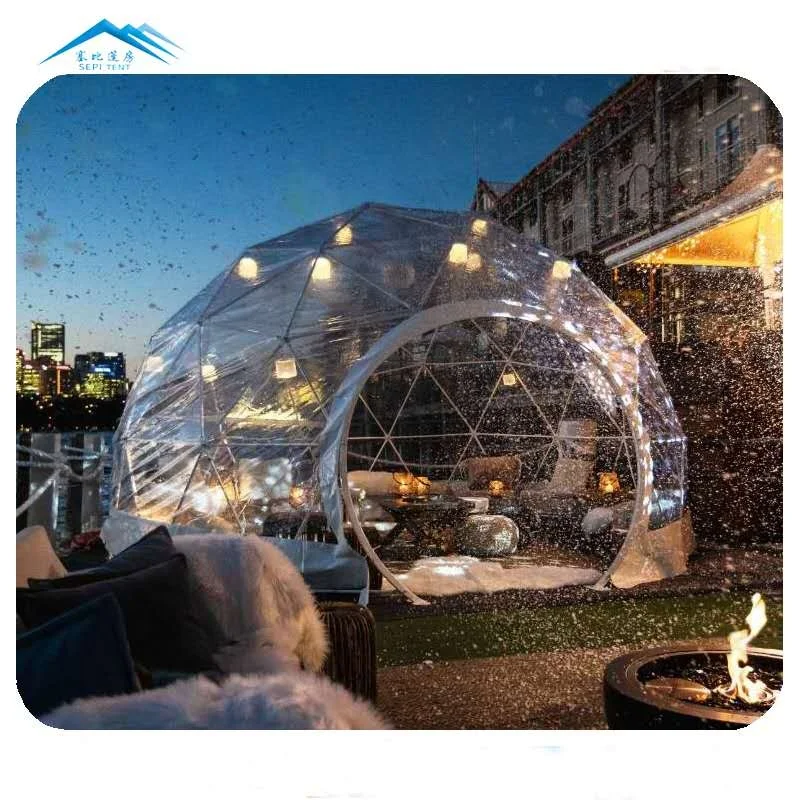 Small Transparent Dome Igloo for Restaurant Dining Tent