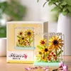Boîte à fleurs de rêve-tournesol-354 pcs-couvercle acrylique