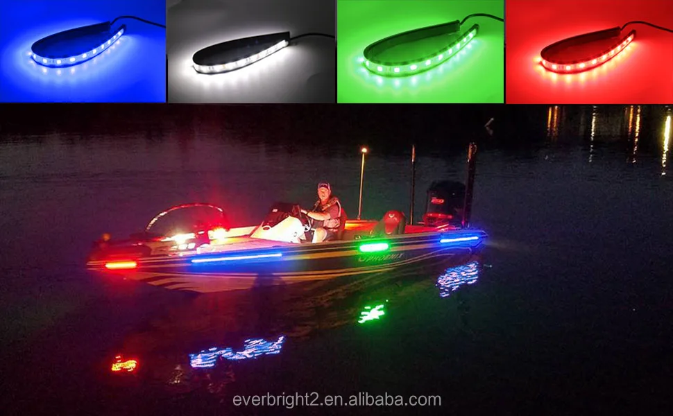 Marine Boat Led Navigation Lights Night Fishing No Drilling Install For