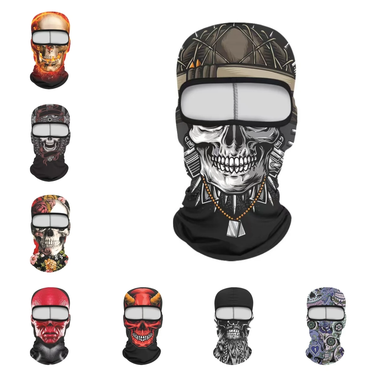 Hot Selling Solid Color Ice Silk Mask Breathable Motorcycle Riding Head Cover for Outdoor Sports Cycling Balaclava for Fishing