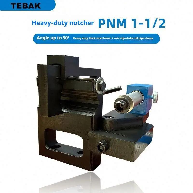TEBAK Manual Pipe Notcher Gear and Bearing Core Components Horizontal Pipe Notcher Machine Cutting Tubes for Cnc Machine Tools