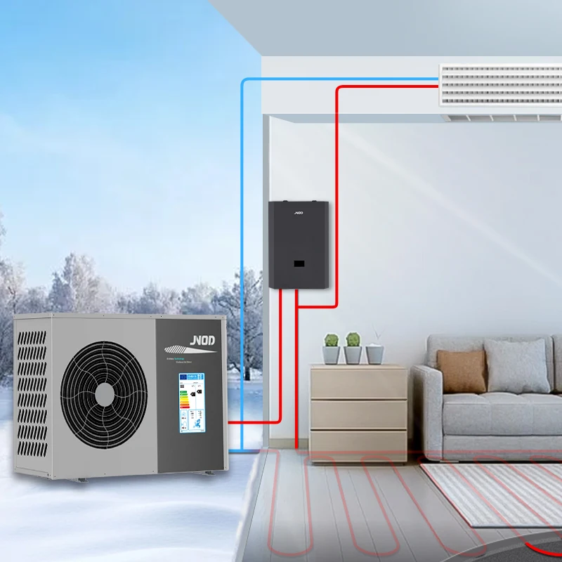 JNOD R290 Central Cooling Heating Heat Pump Water Heater for Radiant Floor Residential Heat Pump Split System