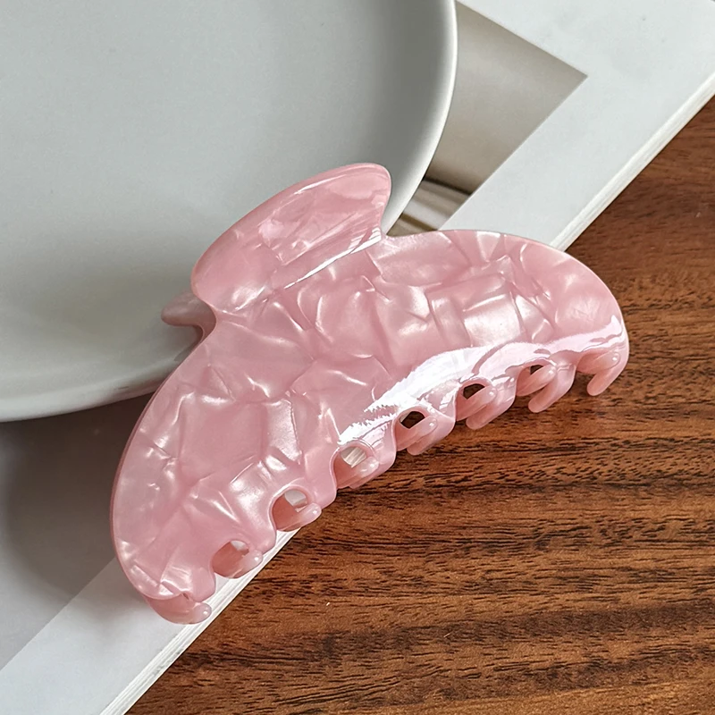 Оптовая продажа высокое качество простой розовый большой женский Ацетатный гребень для волос и