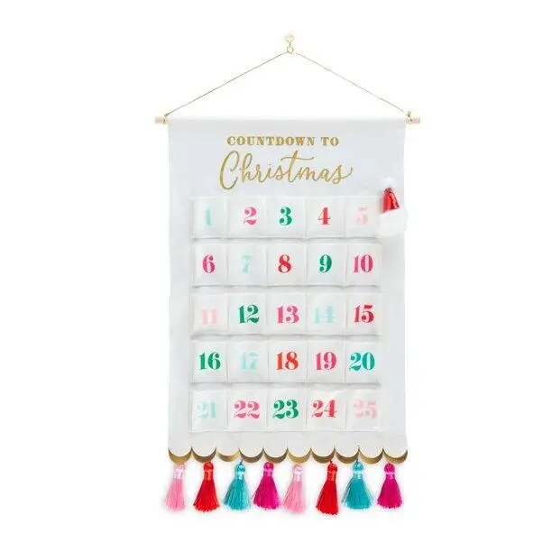 Blank Advent Calendar Christmas For Kids Luxury Cotton Fabric Christmas