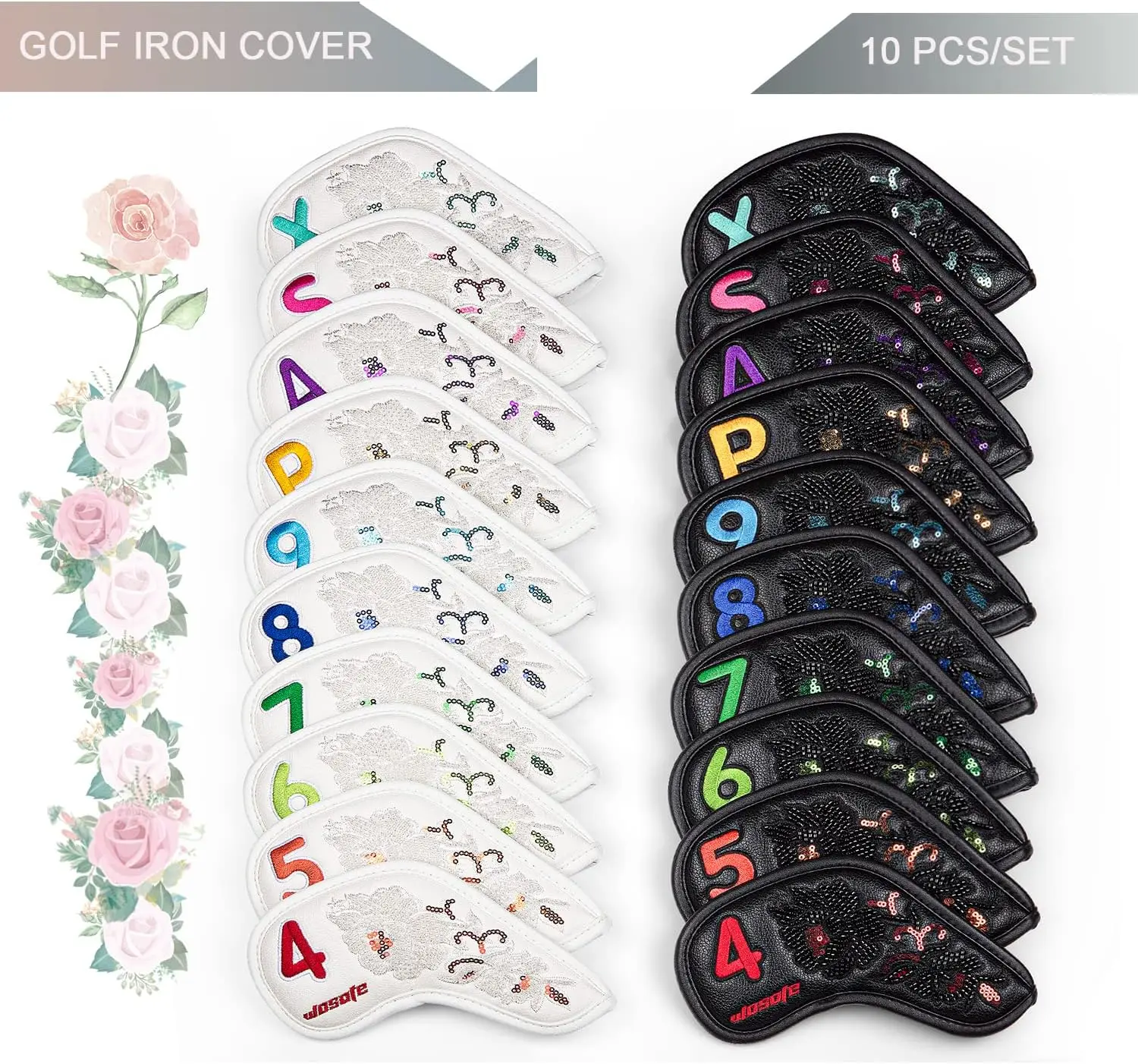 Wholesale Custom 10pcs/set Black White Velcro Closure Beads  display picture 1