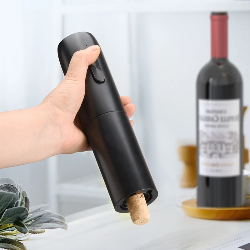 New Developed Cheap Rechargeable Automatic Food Grade Cork Screw Plastic Electric Wine Bottle Opener