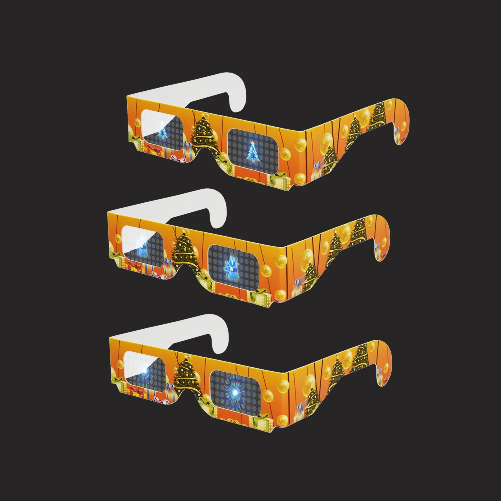 Diffraction Grating Glasses Bulk Christmas Light Diffraction Glasses