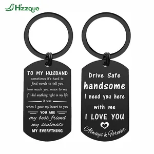 Drive Safe Keychain for Boyfriend Drive Safe Handsome I Need You Here With Me Keyring Birthday Valentine Day Gifts