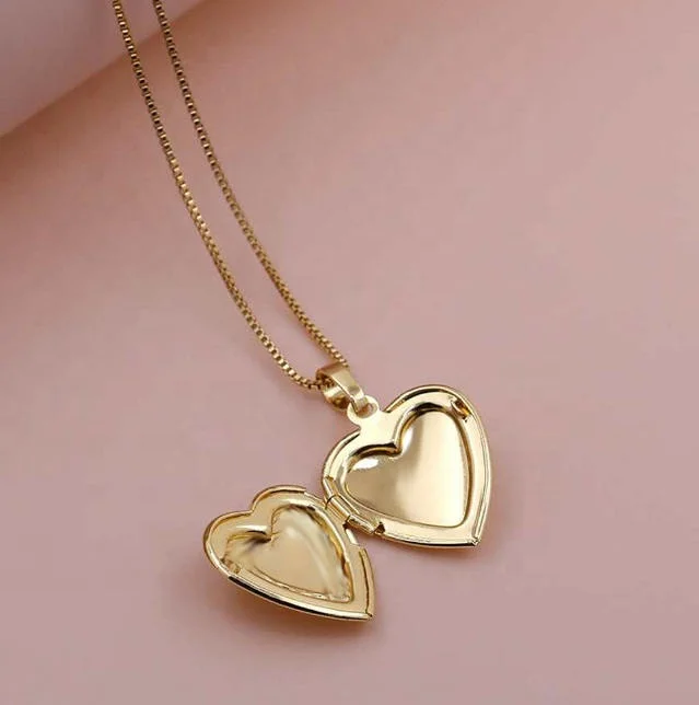 Wholesale Women Girls Love Jewelry Gold Pendant Locket