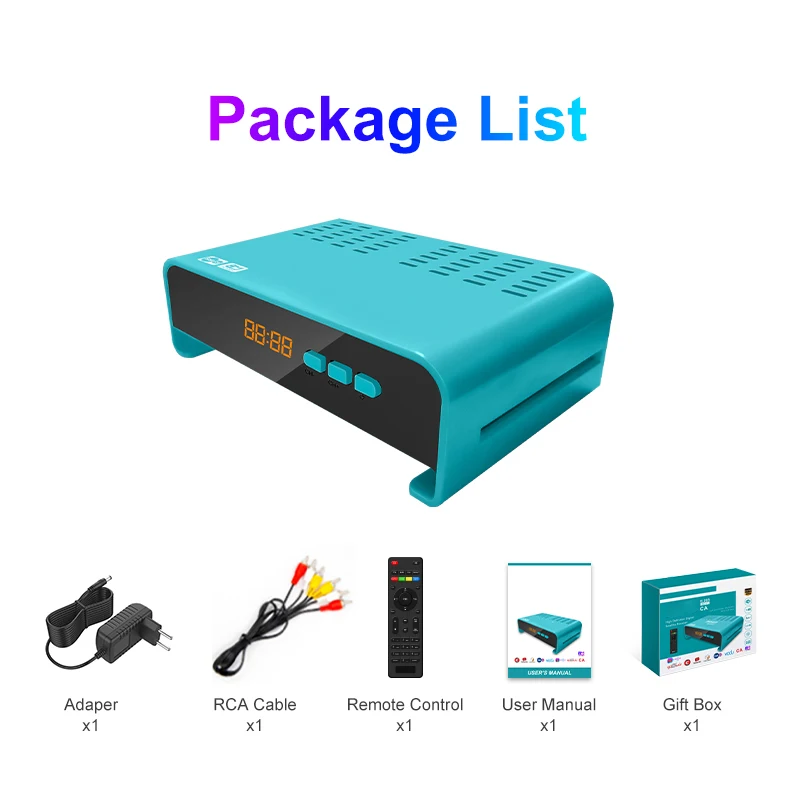 DVB-S2 Fta Set-top Box Mini s2 Receiver Cccam Free Tv Decoder HEVC H.265 HD Dvb s2 Satellite Receiver SET TOP BOX
