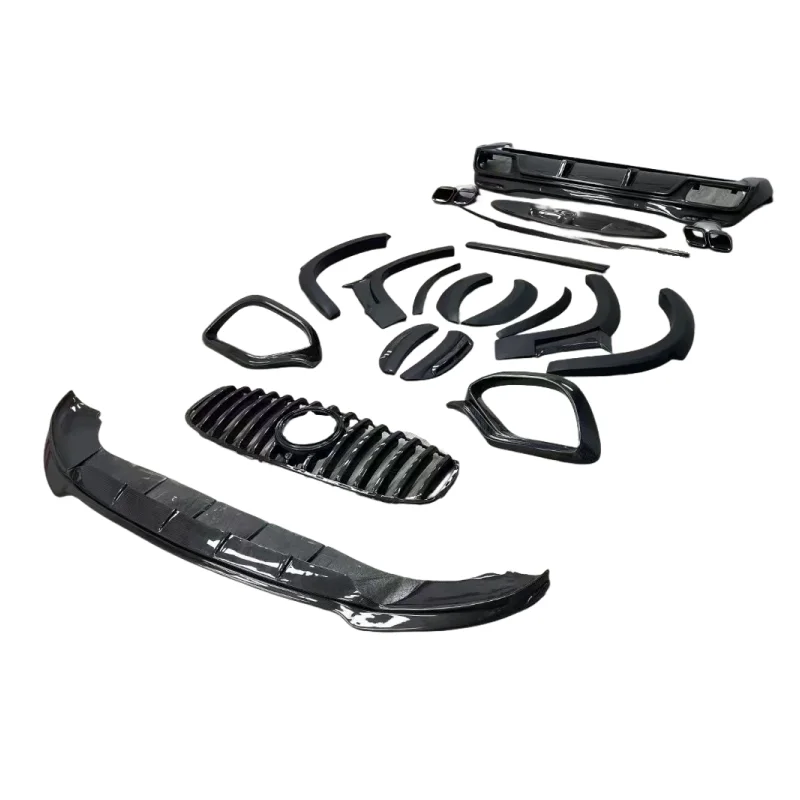 Lábio Frontal e Difusor Traseiro para Mercedes Benz GLE AMG