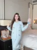 Cardigan con fiocco per cani blu