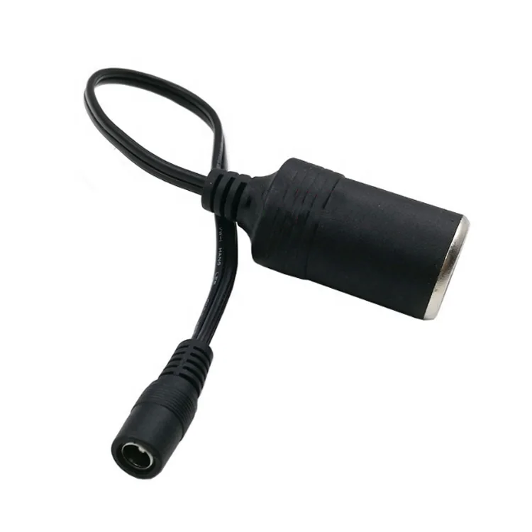 high power cigarette plug High Power Car Cigarette Lighter Socket to DC5.5*2.1 Female Cable Full  Copper Thick Car Charger 10A 120W Power Cord