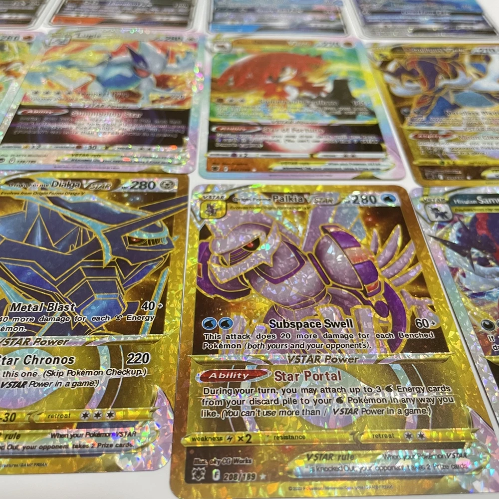 Pokemon Trading Card Game - Full Art Diamond Flashing TCG Cards