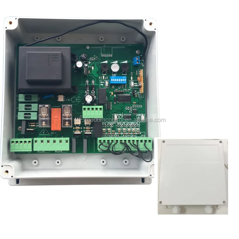 Smart Home Automation System 220v Rolling Code Swing Gate Controller Unit 433mhz