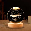 Base de madera + cristal del diseño de los pescados