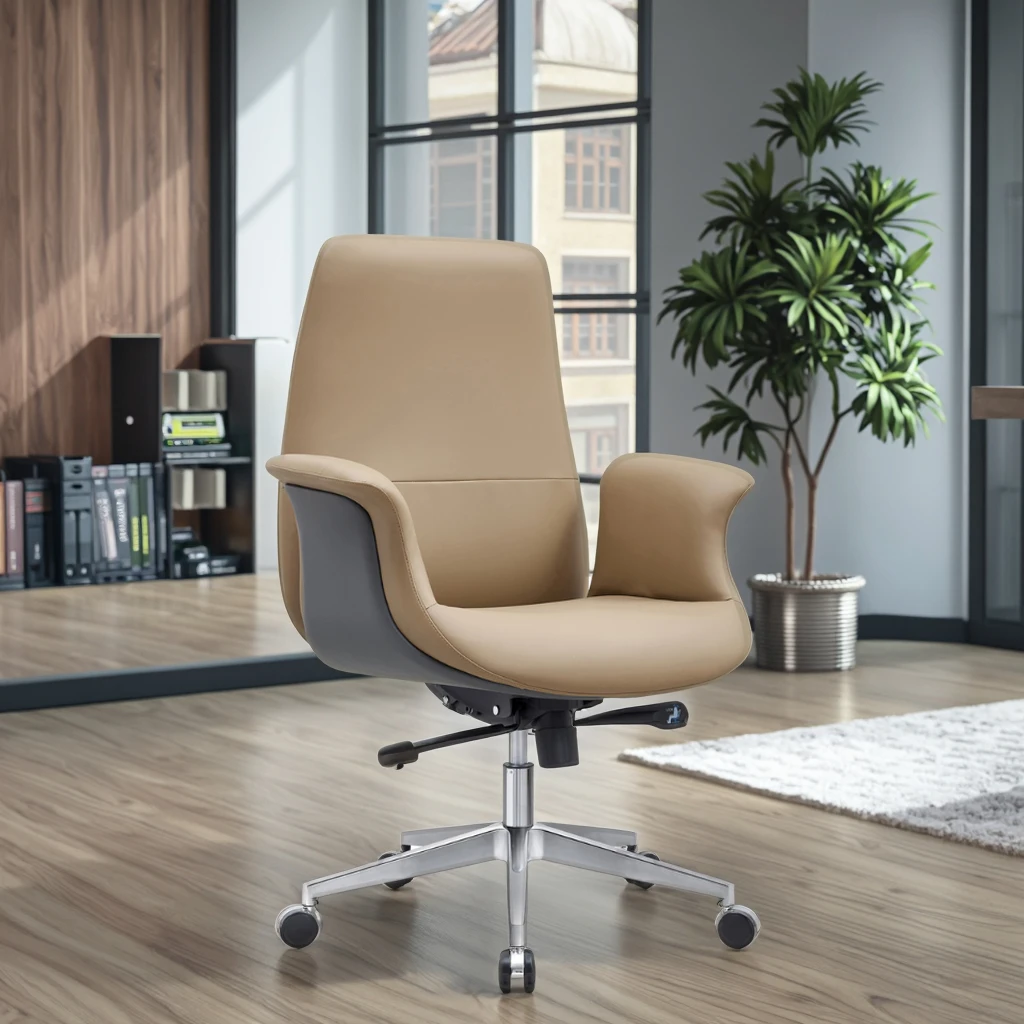 Full Mesh Fabric Leather Executive Adjustable Headrest Footrest Cheap Modern Recliner Swivel Ergonomic Office Chair Steel Base 6