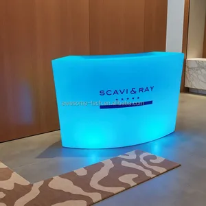 Wholesale Custom White Waterproof Plastic Led Table for Hotel Restaurant