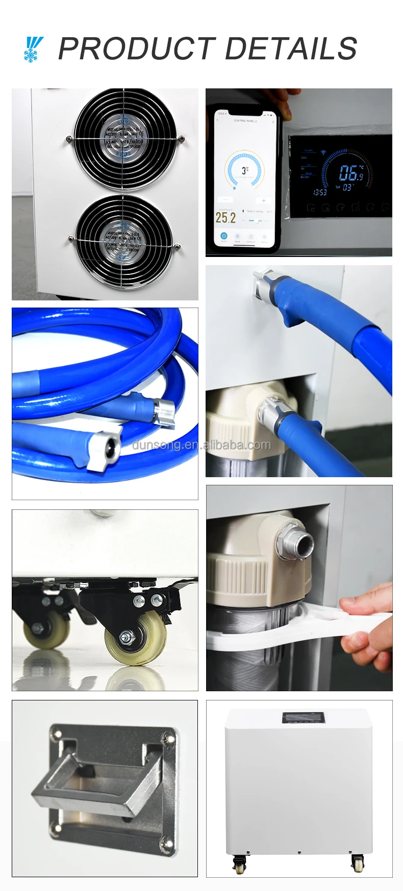 Wholesale High Quality Ice Baths Chiller With Water Cooling Machine