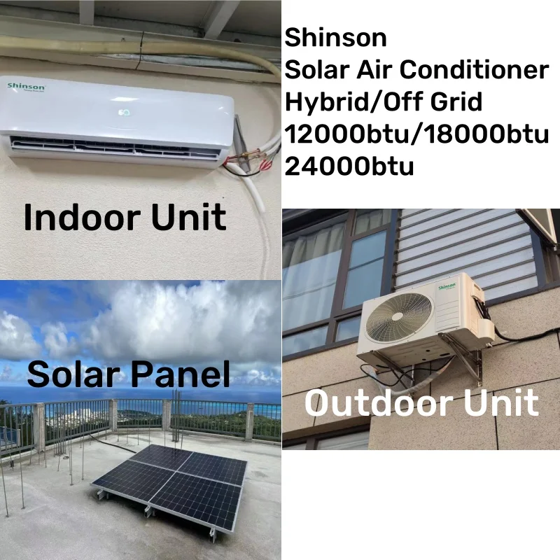 18000Btu Solar Air Conditioner Ac Dc Hybrid Solar Power Energy  Air Conditioner Wifi App Without Solar Panel
