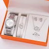 silver watch jewelry set (no box) -3