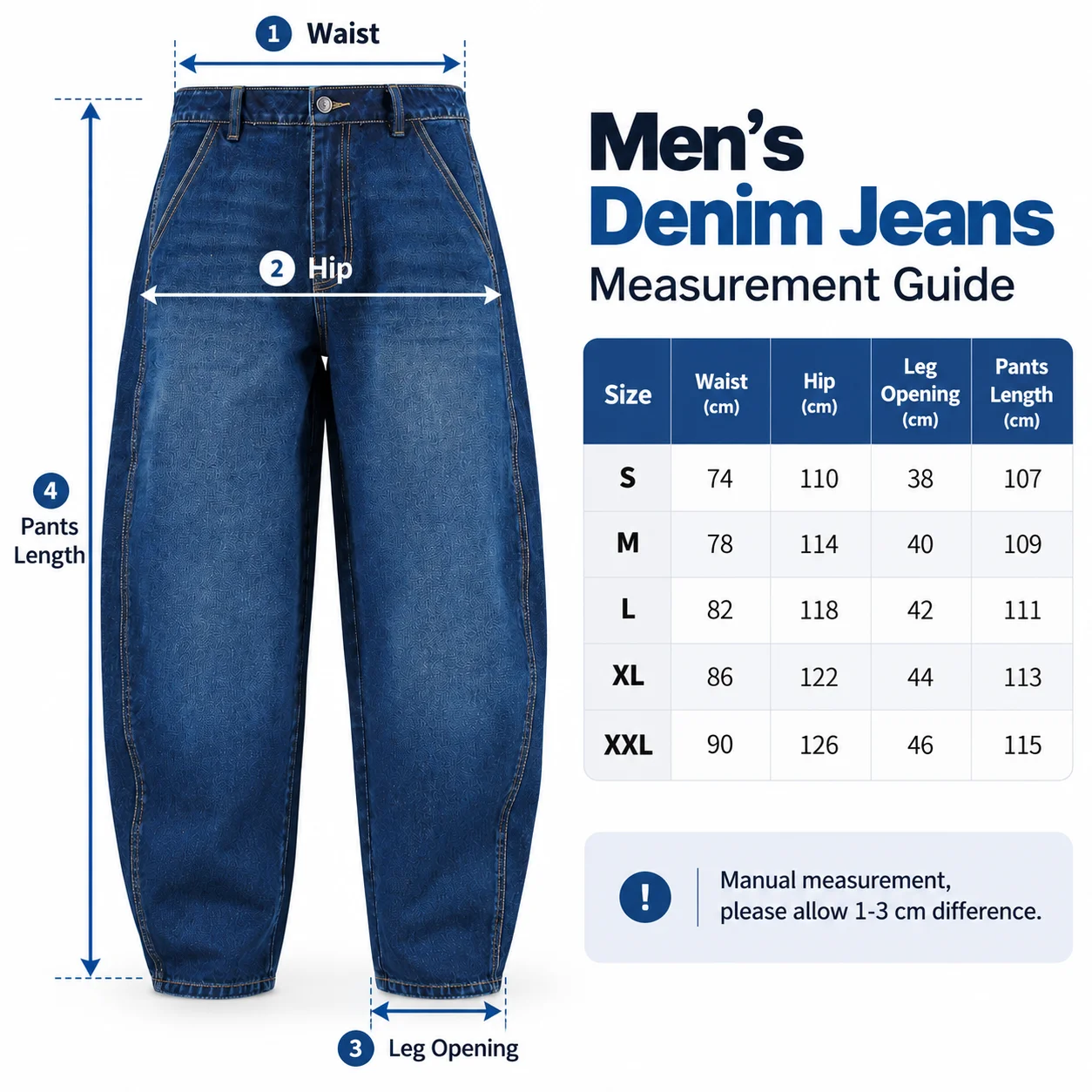 Size measurements