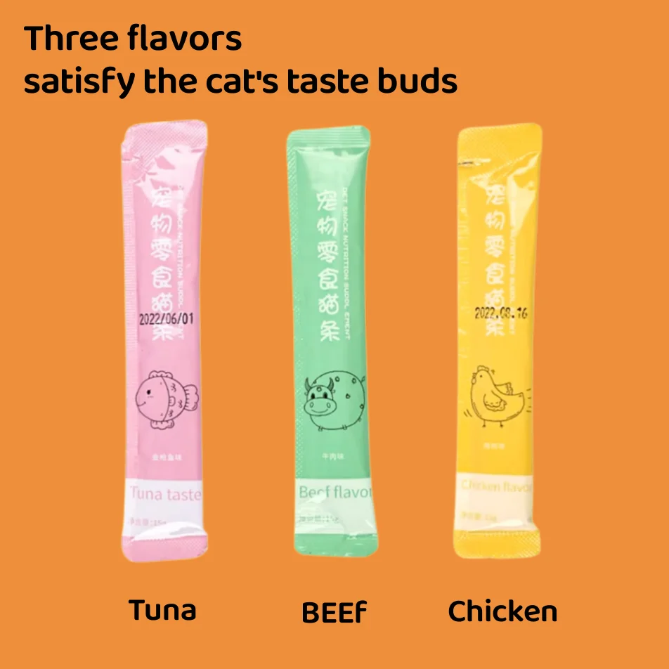 Cat's Favorite Snack Beef Flavor Chicken Granules Salmon Flavor Cat Wet