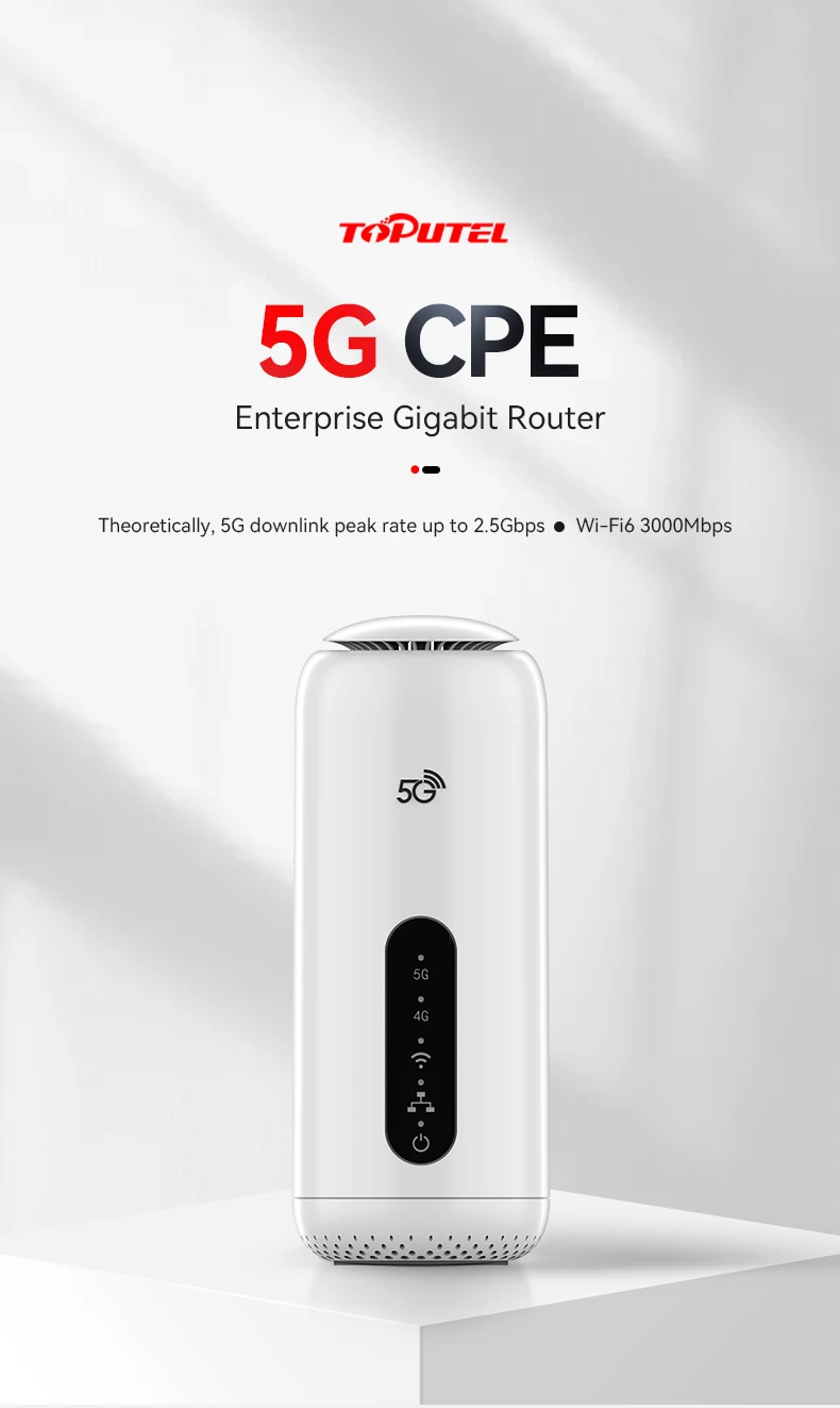 5G Wi-Fi 6 Router Dual Sim Dual Band E-SIM Optional WPS Mesh Networking ...