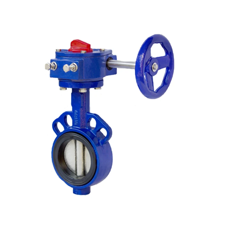 Cast Iron Sandwich Type Turbine Butterfly Valve FS042 Ball Iron Blade Butterfly Valve Series