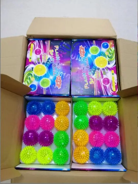 Stress Relief Sensory Toys Fidget Squeeze Toy Flashing Spiky Balls Buy Flashing Spiky Ball 0224